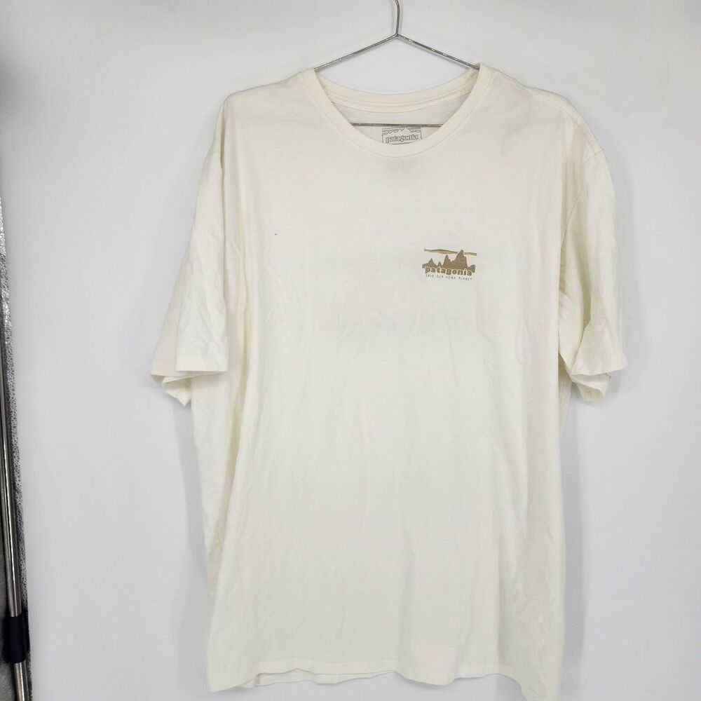 Patagonia Men's XL Birch White '73 Skyline Organic T-Shirt NWOT
